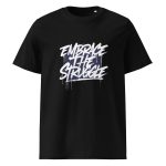 Unisex organic ribbed neck t-shirt