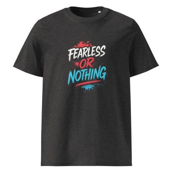 Unisex organic ribbed neck t-shirt - Image 3