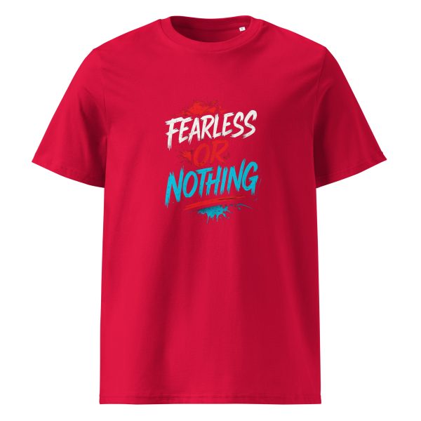 Unisex organic ribbed neck t-shirt - Image 7