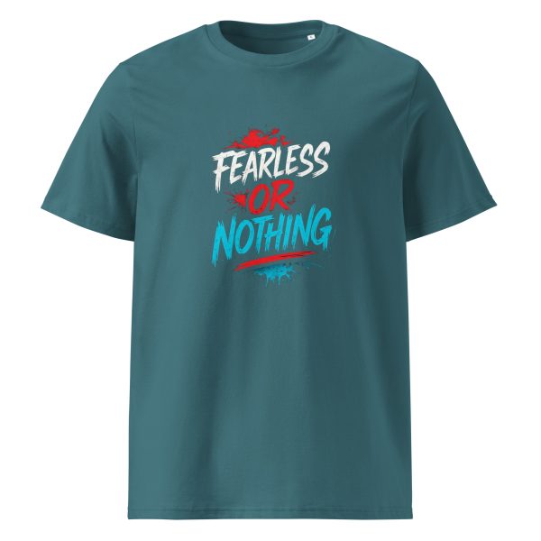 Unisex organic ribbed neck t-shirt - Image 8